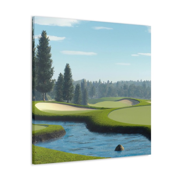 Nima Kinami - Golf Inspired Canvas Painting